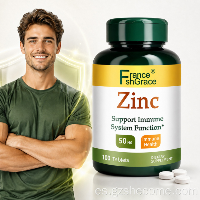 Shecome Zinc Tablets Apoyo a la salud inmune y antioxidante